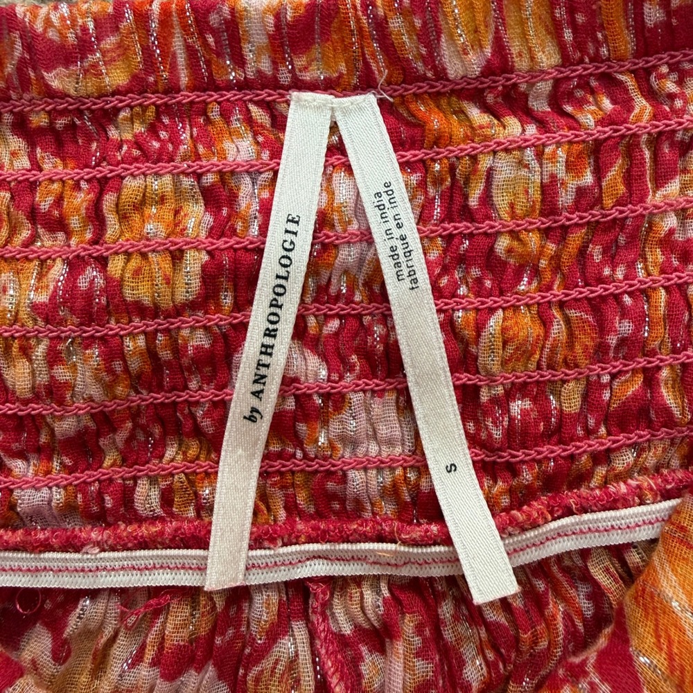 Anthropologie Strapless Floral Lagenlook‎ Harem Jumpsuit Size S Hippie Festival - Picture 5 of 13